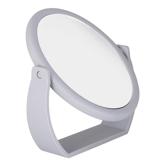 Home Details Swivel 10X Magnification Rubberized Vanity Mirror